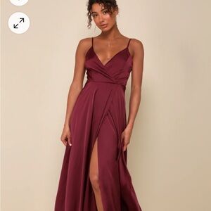 Lulu's Burgundy Maxi Dress